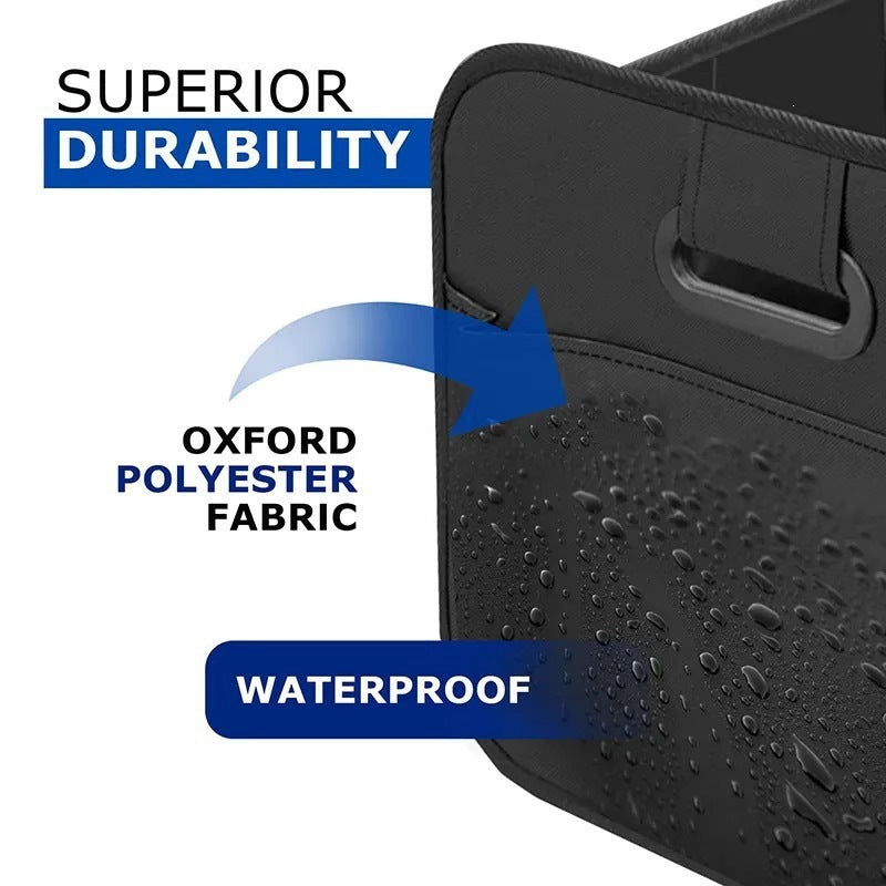 Cross-Border Multifunctional Oxford Cloth Car Storage Box, Foldable Trunk Storage Box, Divided and Reinforced Storage Box - image 4