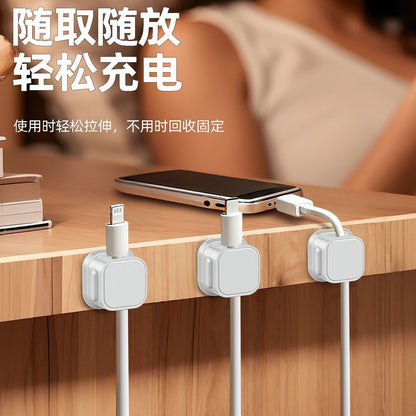 Magnetic Cable Organizer for Desktop and Car Use, Phone Charging Cable Clip, Magnetic Cable Management Clip - image 2