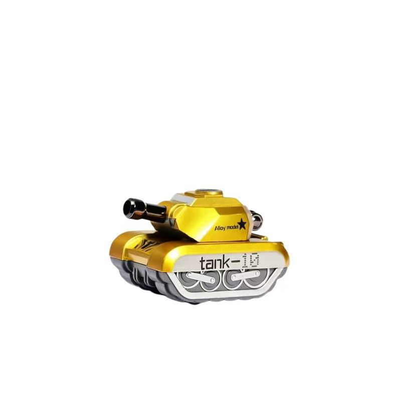 Cross-Border Stress-Relief Alloy Tank Pull-Back Toy Gift for Boys, Military Combat Vehicle That Can Launch, Armored Model Small Ornament - image 5