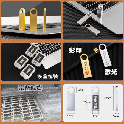 Metal USB flash drive with logo engraving, corporate gift for exhibitions, 32GB for school bidding, 16GB for car use, wholesale 64GB USB flash drive customization - image 4