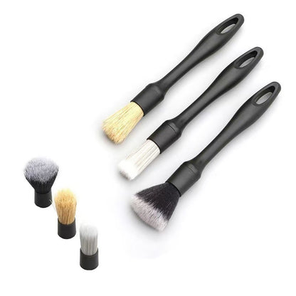 Cross-Border Car Cleaning Three-Piece Set, Air Conditioning Vent Soft Bristle Detail Brush, Gap Brush, Car Cleaning Supplies, In-Stock Manufacturer - image 5