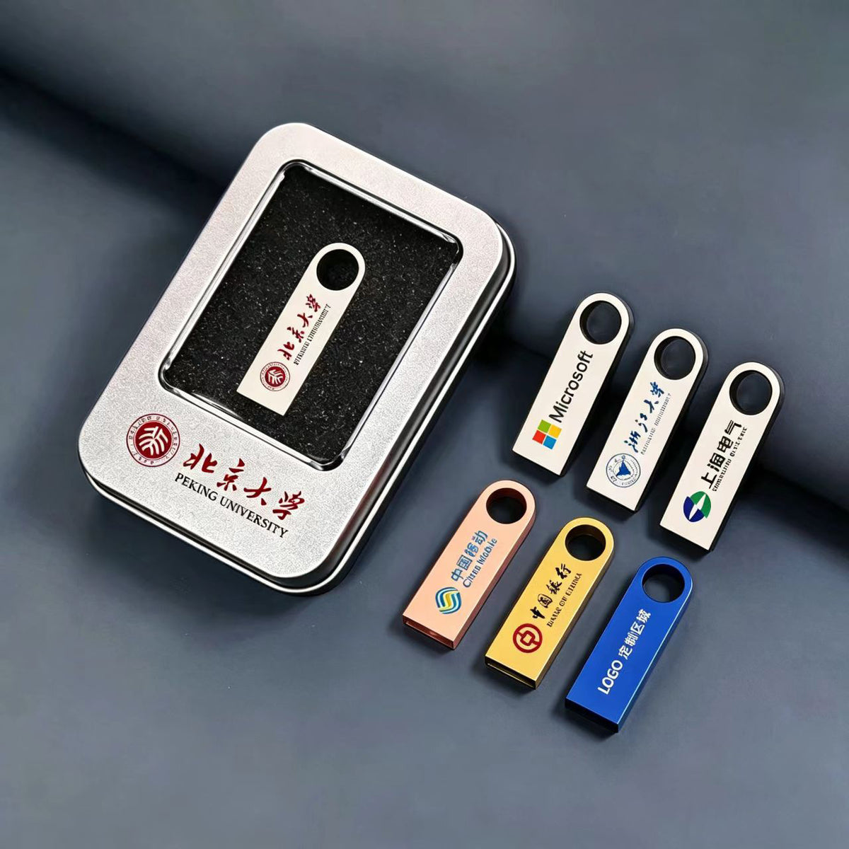 Wholesale USB flash drives 64GB custom engraved high-speed 32GB car metal USB flash drives 128GB bid exhibition gifts 16GB USB flash drives - image 4
