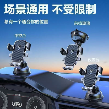 New car phone holder with adhesive suction cup, foldable and rotatable stand for dashboard and center console, heat-resistant support bracket - image 3