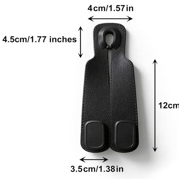 Car-mounted hook, phone holder, practical in-car storage accessory, car seat back bag hook - image 5