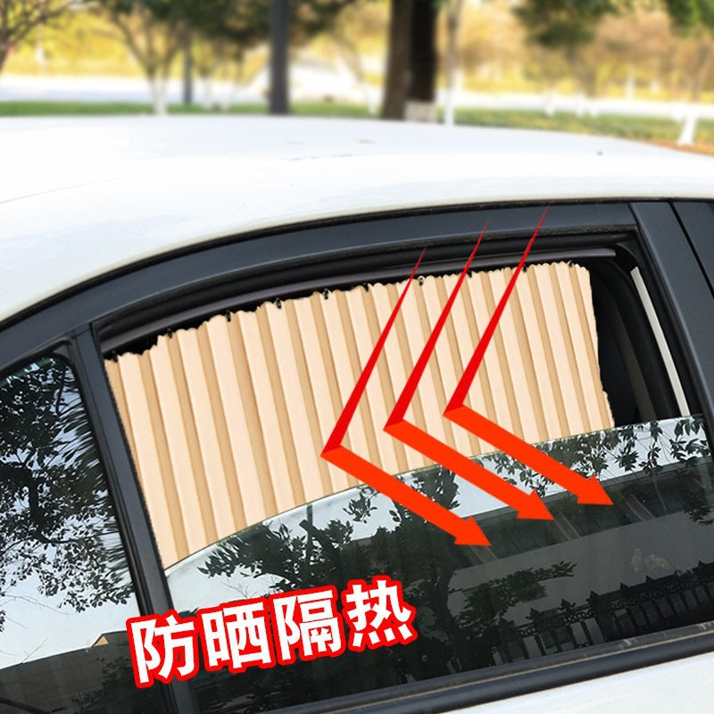 Factory Direct Sales Car Magnetic Sunshade Curtain for Interior Windows, Sun Protection and Heat Insulation, Universal Magnetic Window Curtain Sunshade - image 3