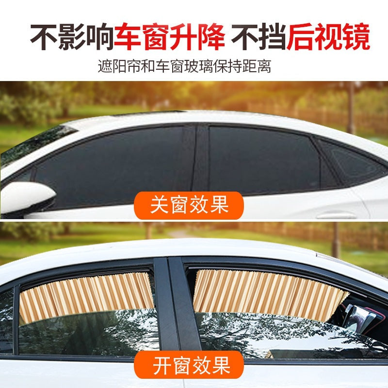 Factory Direct Sales Car Magnetic Sunshade Curtain for Interior Windows, Sun Protection and Heat Insulation, Universal Magnetic Window Curtain Sunshade - image 5