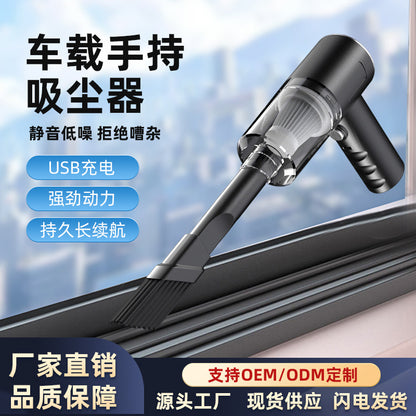 Cross-Border Popular Vacuum Cleaner, Three-In-One Wireless Charging Portable Car Vacuum Cleaner, Handheld High-Power Car and Home Use Vacuum Cleaner - image 1