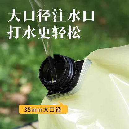 Outdoor portable folding water bag, large capacity, thickened material, camping water storage bag, plastic water bag for car travel - image 3