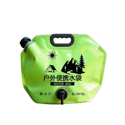 Outdoor portable folding water bag, large capacity, thickened material, camping water storage bag, plastic water bag for car travel - image 5