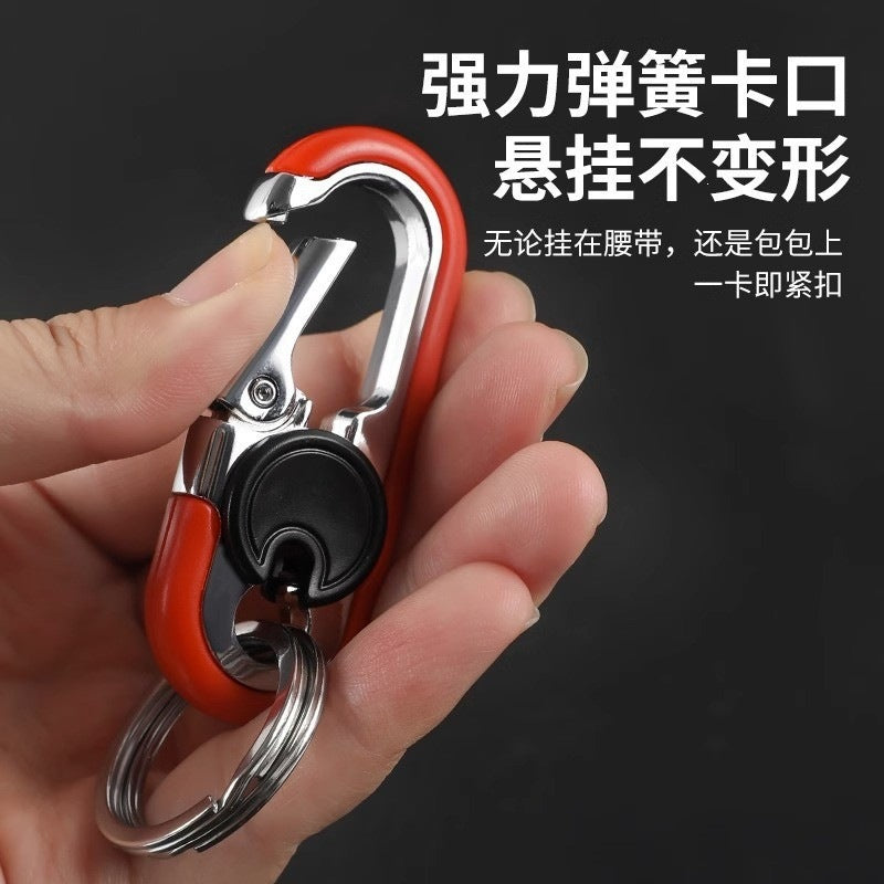 New Stylish and Creative High-End Keychain for Business, Car, and Home Use, Exquisite Multifunctional Metal Waist Clip Wholesale - image 2