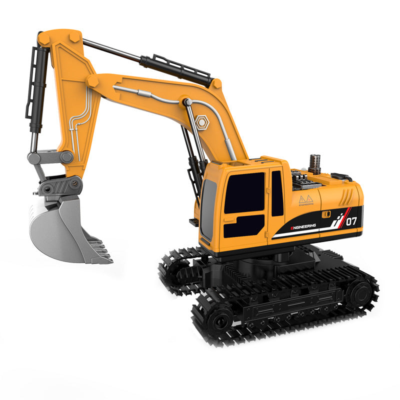 Boys' Alloy Excavator Electric Spray Remote Control Engineering Vehicle Children's Simulation Excavator Model Car Toy - image 5