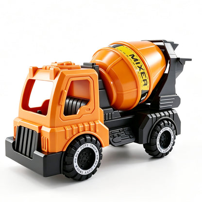 Children's Large-Scale Realistic Construction Vehicle Inertia Mixer Truck Excavator Pull-Back Dump Truck Boys' Sliding Toy Car - image 5