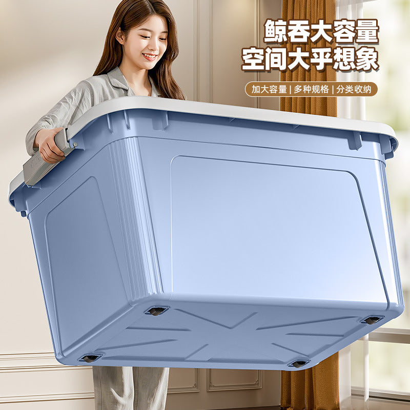 Giant Storage Box for Home Use in Living Room and Bedroom, Clothing Storage Box, Dormitory Book Organizer Box, Car-Mounted Plastic Large Box - image 1