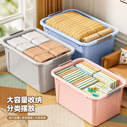 Giant Storage Box for Home Use in Living Room and Bedroom, Clothing Storage Box, Dormitory Book Organizer Box, Car-Mounted Plastic Large Box - image 2