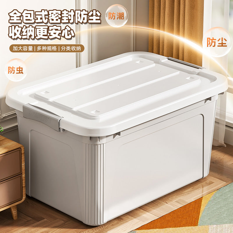 Giant Storage Box for Home Use in Living Room and Bedroom, Clothing Storage Box, Dormitory Book Organizer Box, Car-Mounted Plastic Large Box - image 3