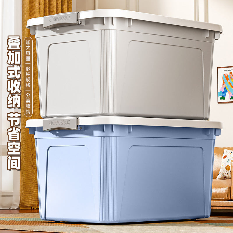Giant Storage Box for Home Use in Living Room and Bedroom, Clothing Storage Box, Dormitory Book Organizer Box, Car-Mounted Plastic Large Box - image 4