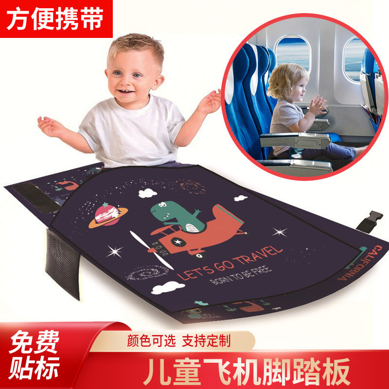 Cross-Border Portable Children's Airplane Footrest, Toddler Airplane Hammock, Children's Travel Airplane Car Reclining Sleeping Chair - image 2