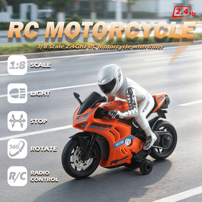 New Rc Remote Control Car, Rotating Racing Car, 2.4g Remote Control Motorcycle, Children's Toy, Cross-Border Wholesale Model Car - image 2