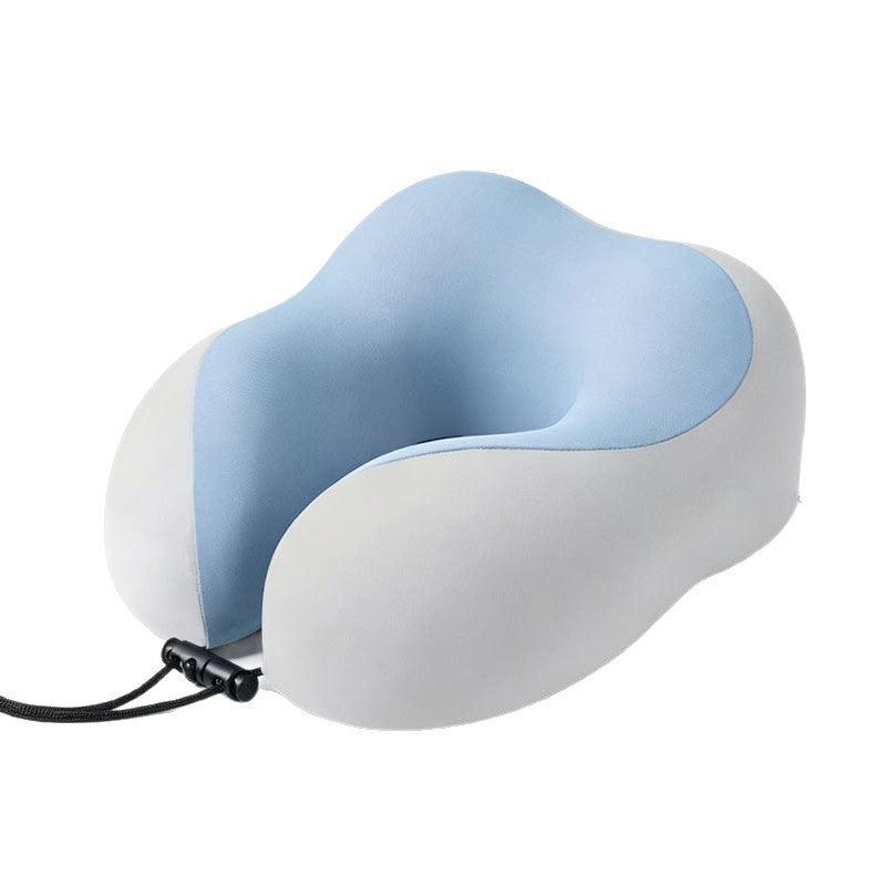 U-Shaped Pillow for Airplane Neck Support, Travel Portable Neck Pillow for Long-Distance Car Trips, Neck Protection Pillow, Ice Silk U-Shaped Pillow - image 5