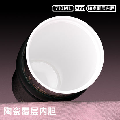 Cross-Border Large-Capacity Ice-Retaining Thermos Cup 316 Stainless Steel Portable Coffee Cup for Women, Light Luxury Car-Mounted Straw Water Cup - image 3