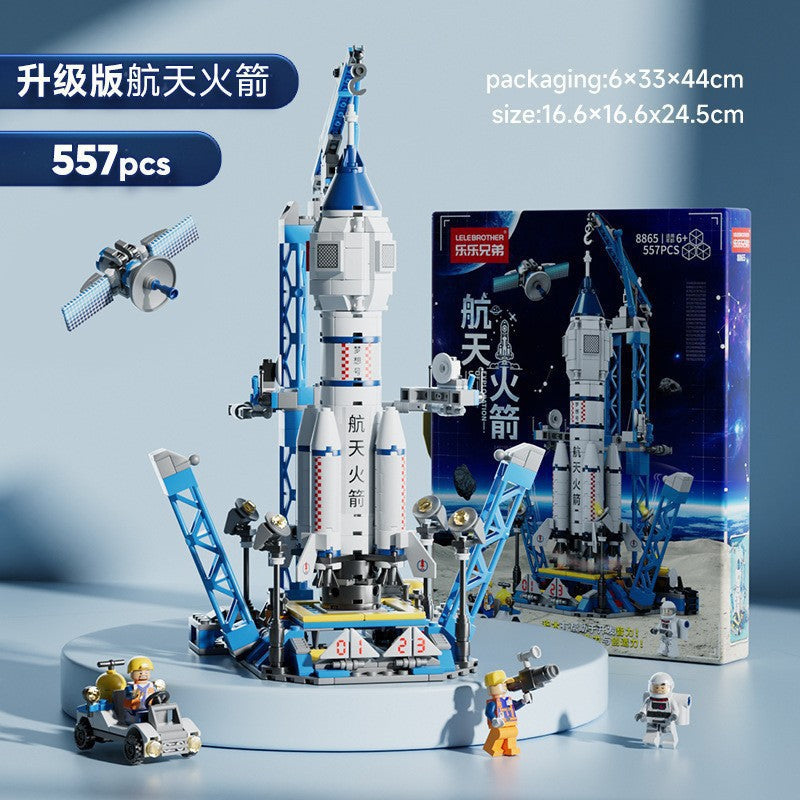 Compatible with the Chinese Space Shuttle Launch Vehicle High-Model Building Blocks, Children's Educational Assembly Toys, Boys' Gifts - image 2
