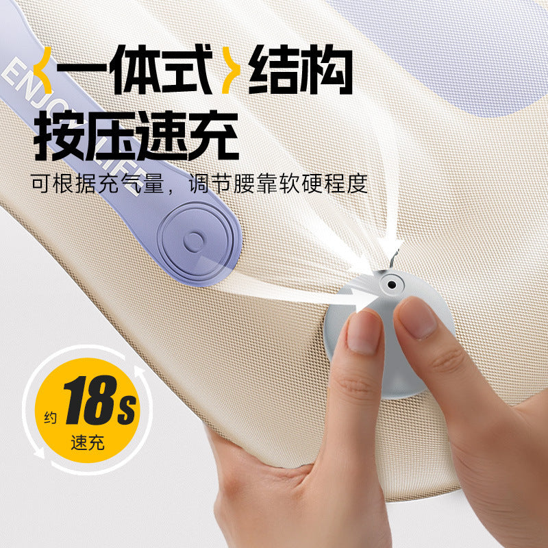Car Lumbar Support Inflatable Waist Pillow Seat Cushion Adjustable Office Lumbar Pad - image 4