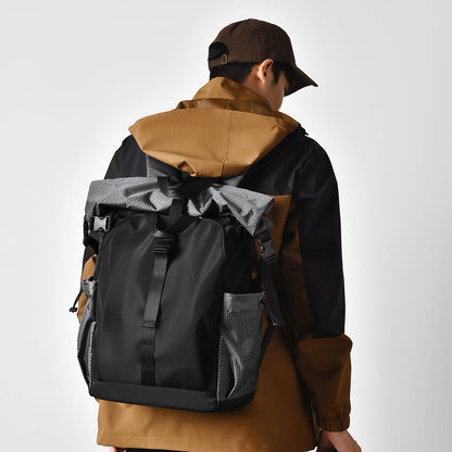 Men's Motorcycle Backpack, College Student Basketball Backpack, Multi-Functional Large-Capacity Computer Commuter Backpack, Urban Fashion - image 1