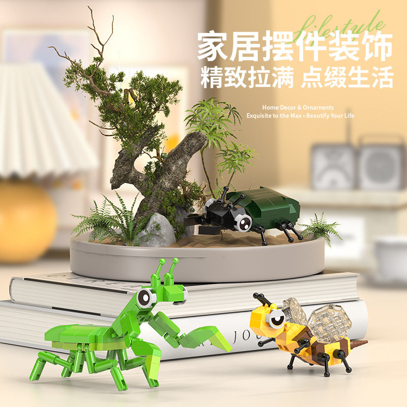 Children's building block assembly construction vehicle toy, small building blocks cartoon car, gift for boys and girls in kindergarten and arcade - image 4