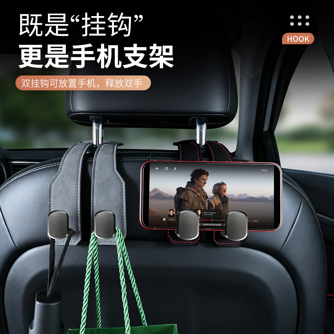 Car Hook for Front Passenger Seat, Hidden Dual Hook for Storage Behind Car Seat - image 3