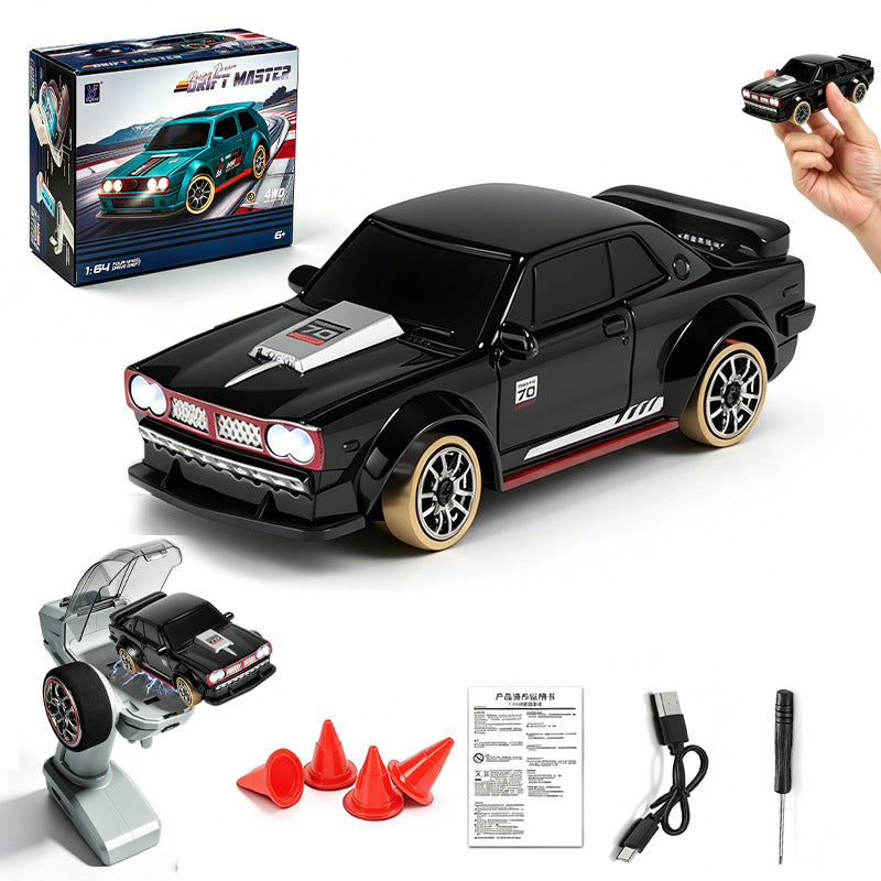 Cross-Border 1:64 Feiyu Fqd61 Remote Control Car Full Scale Gyroscope Rc Desktop Drift Toy Car Children's Car - image 1