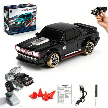 Cross-Border 1:64 Feiyu Fqd61 Remote Control Car Full Scale Gyroscope Rc Desktop Drift Toy Car Children's Car - image 1