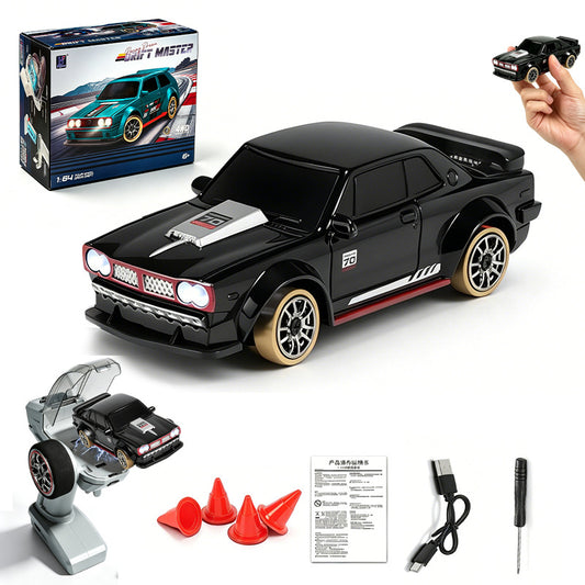 Cross-Border 1:64 Feiyu Fqd61 Remote Control Car Full Scale Gyroscope Rc Desktop Drift Toy Car Children's Car - image 1
