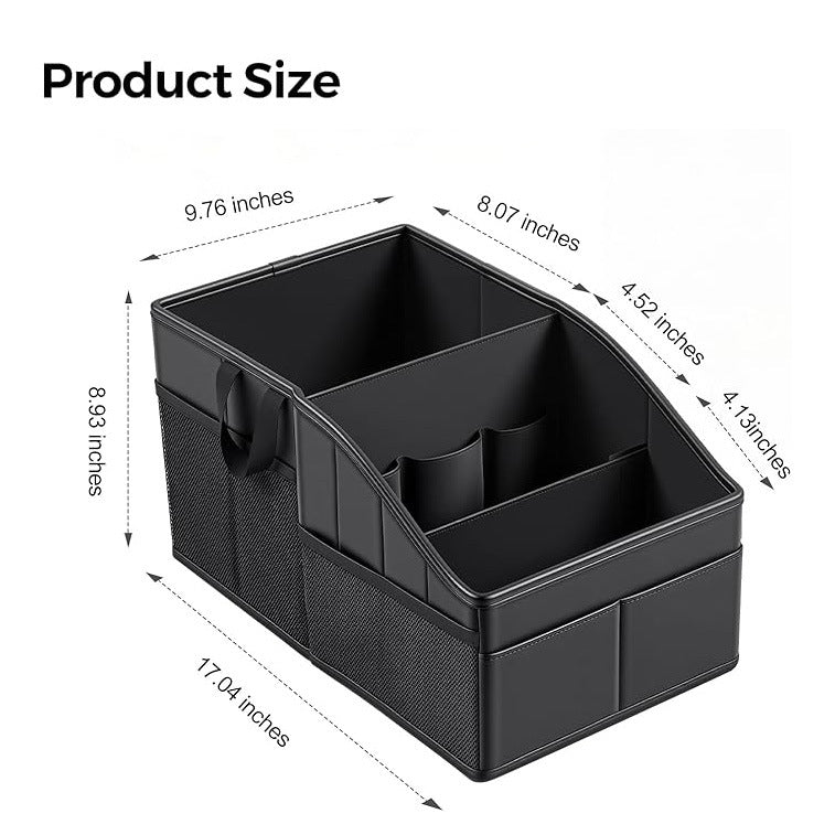 Car Trunk Layered Storage Box, Multi-Functional Multi-Compartment Storage Box, Waterproof, Wear-Resistant, Foldable Storage Organizer - image 4