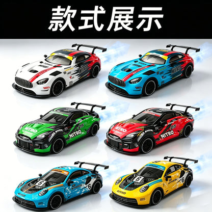 1:16 Spray Remote Control Car 2.4G Light-Up Rechargeable High-Speed Drift PVC Remote Control Painted Racing Car Children's Toy Car - image 2