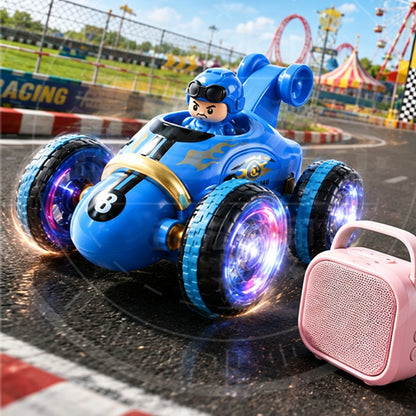 Remote Control Stunt Tipper Truck 360 ° Rolling light and music children's toy car, remote control car for boys, wholesale from manufacturer - image 3