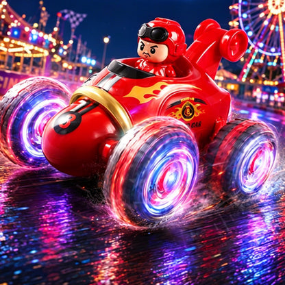 Remote Control Stunt Tipper Truck 360 ° Rolling light and music children's toy car, remote control car for boys, wholesale from manufacturer - image 4