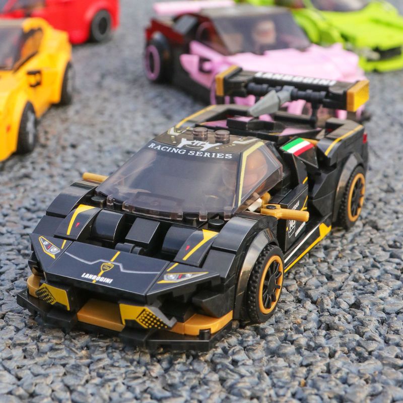 Cross-border building block car model assembly toy, luxury car, racing car, sports car, educational gift for boys and children - image 3