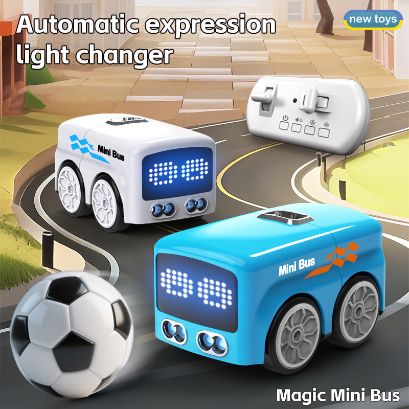 Cross-Border Football Bus Mini Desktop Remote Control Car, Intelligent Line-Following Vehicle, Four-Wheel Drive Car Toy, Fun Gift Wholesale - image 1