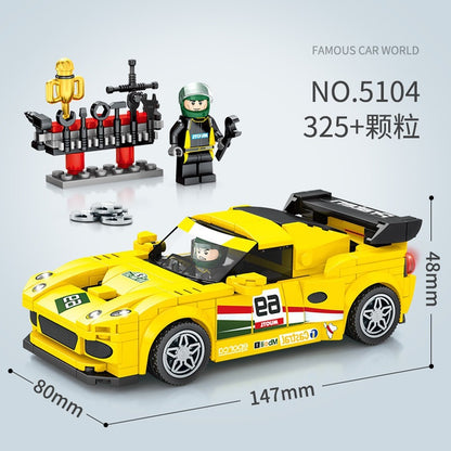 Senbao Building Blocks Famous Cars Collection World Racing Car Model Compatible with Assembly Building Blocks Children's Educational Toys - image 1
