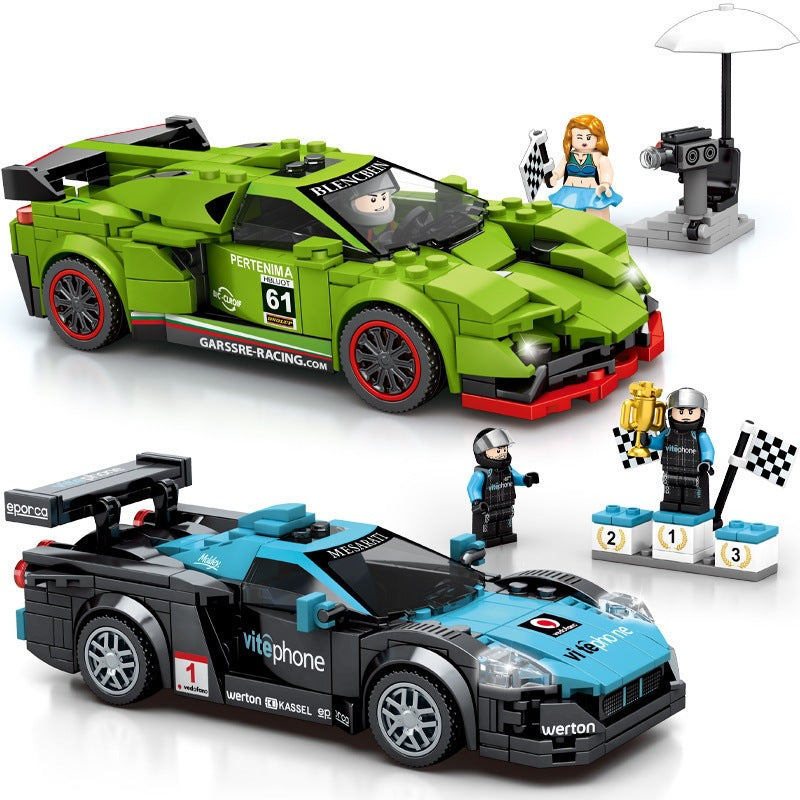 Senbao Building Blocks Famous Cars Collection World Racing Car Model Compatible with Assembly Building Blocks Children's Educational Toys - image 3
