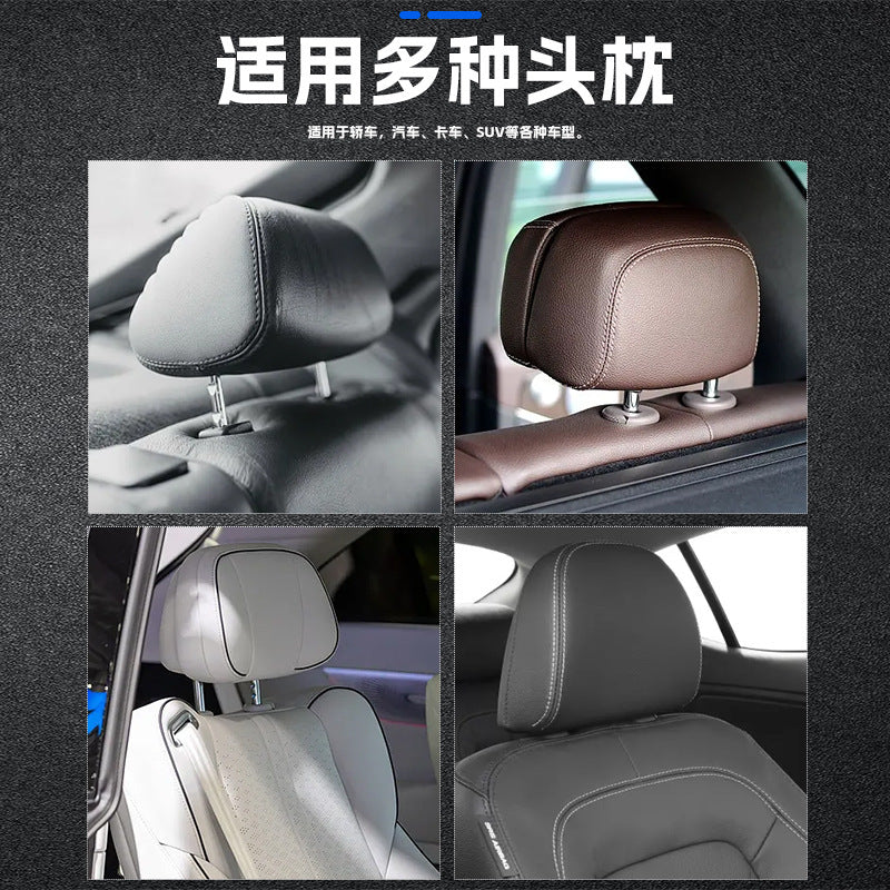 Shitu Cross-Border Car Headrest Protective Cover, Elastic Milk Silk, Universal for All Seasons, Skull Print Car Pillow Dust Cover - image 4