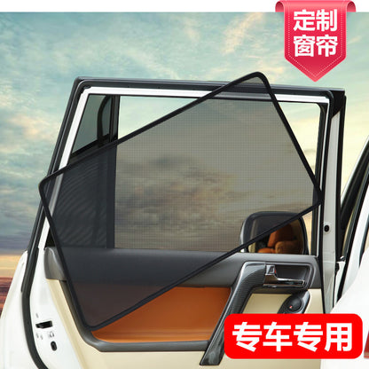 Double-layer magnetic sunshade, sun protection and heat insulation, dense mesh blackout car window sunshade, specially designed for specific vehicles - image 3