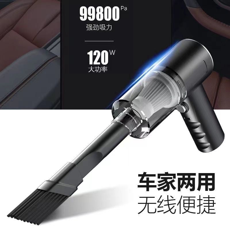 Cross-border car vacuum cleaner, portable handheld vacuum cleaner, rechargeable for home and car use, high suction power, powerful cleaning - image 2