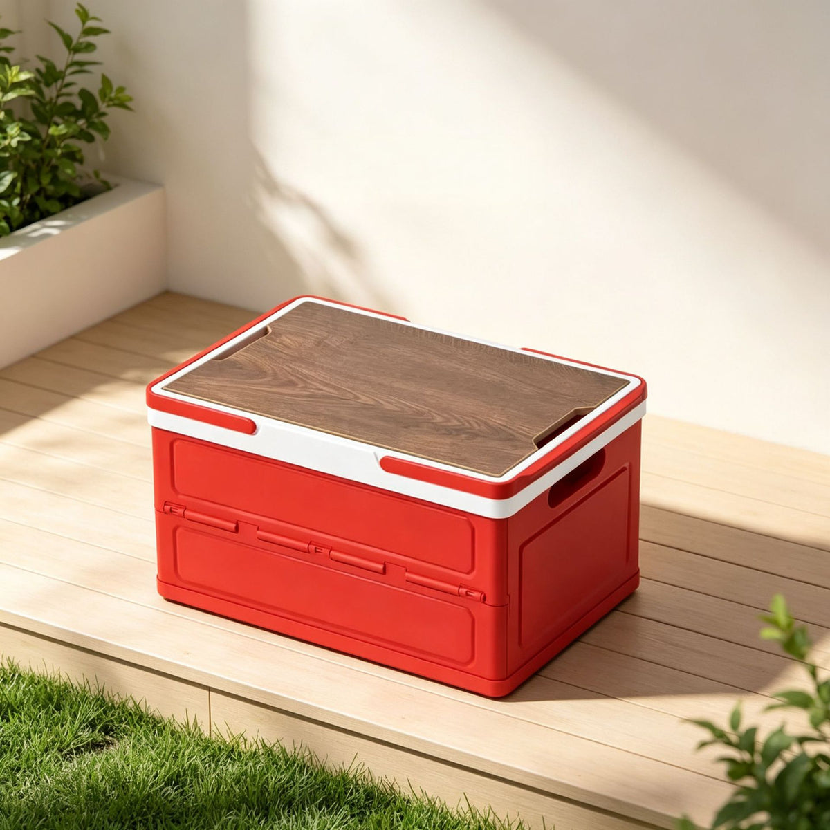 Folding storage box, outdoor camping box, car trunk storage box, transport box, holiday gift box, carrying basket - image 3