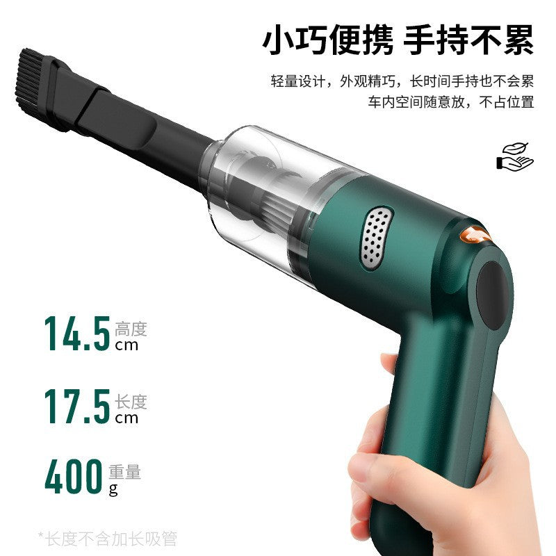 Car vacuum cleaner for vehicle and home use, wireless charging, handheld, small, mini, high-power vacuum for car interior - image 4