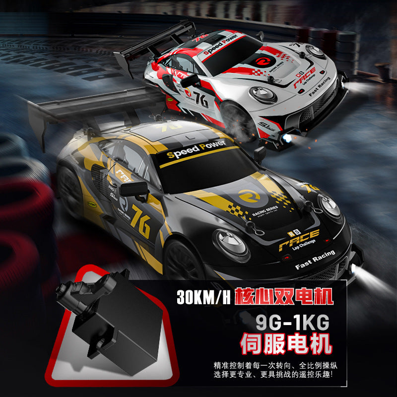 1:24 Scale GTR Mustang Four-Wheel Drive Drift Remote Control Racing Car, Cross-Border Remote Control Car with Lights, Model Toy Wholesale - image 1