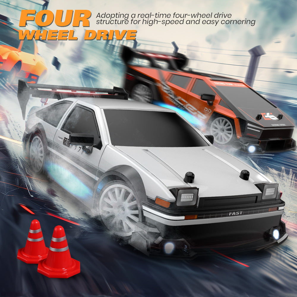 1:24 Scale GTR Mustang Four-Wheel Drive Drift Remote Control Racing Car, Cross-Border Remote Control Car with Lights, Model Toy Wholesale - image 4
