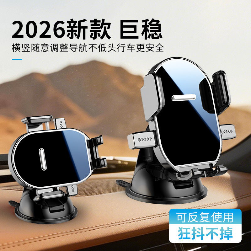 Car multifunctional phone holder, new model for dashboard navigation, in-car mount for center console, suction cup and air vent - image 2