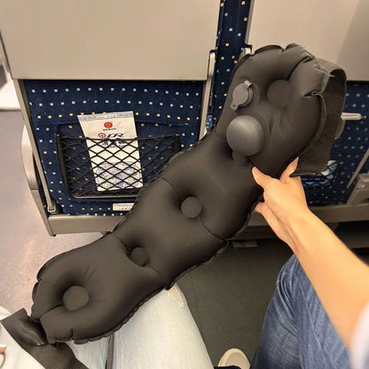 Factory direct push-type inflatable lumbar pillow, portable car lumbar support cushion, office lumbar support inflatable pillow - image 2