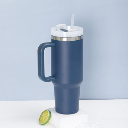 30oz Car Cup Creative 304 Stainless Steel Insulated Cup Giant with Straw Portable Ice Cup - image 3